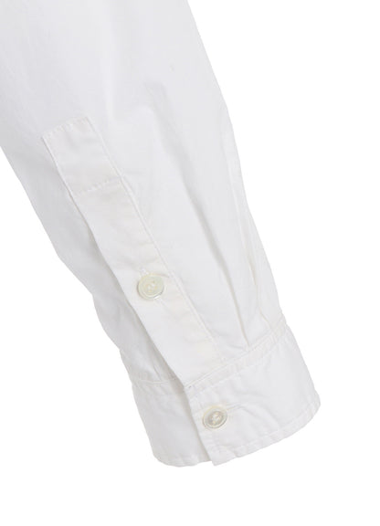 COTTON BROAD +  STRIPE  SWITCHING LONG SLEEVE SHIRTS