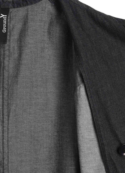8OZ DENIM + DUNGAREE HOODED COATS WITH POCKETS