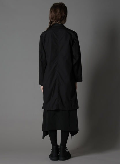 COTTON BROAD + CUPRA STRIPE STRIPE SWITCHING LONG JACKET