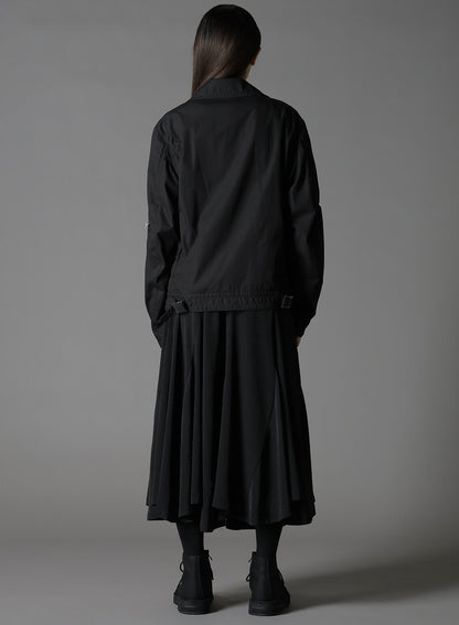 COTTON BROAD + CUPRA STRIPE STRIPE SWITCHING RIDERS JACKET