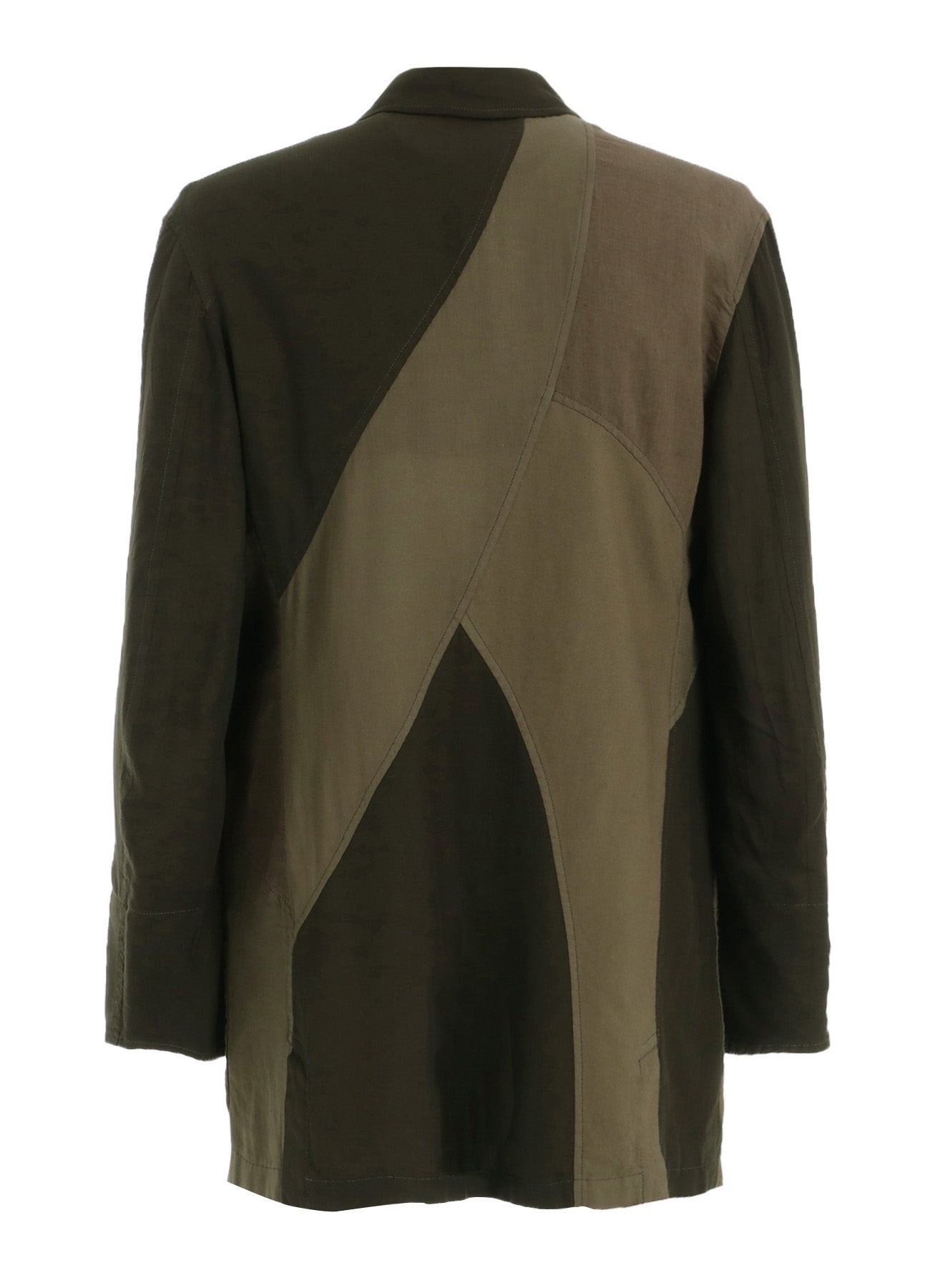 CUBISM PATCHWORK PRODUCT DYED SWITCHING ZIP JACKET
