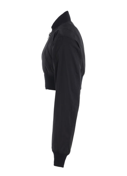 RAYON VELVET CHINESE FLOWER+NY SWITCHING MATERIAL SHORT JACKET