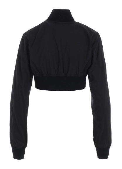 RAYON VELVET CHINESE FLOWER+NY SWITCHING MATERIAL SHORT JACKET