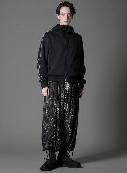 POLYESTER SMOOTH HOODED TRACK JACKET