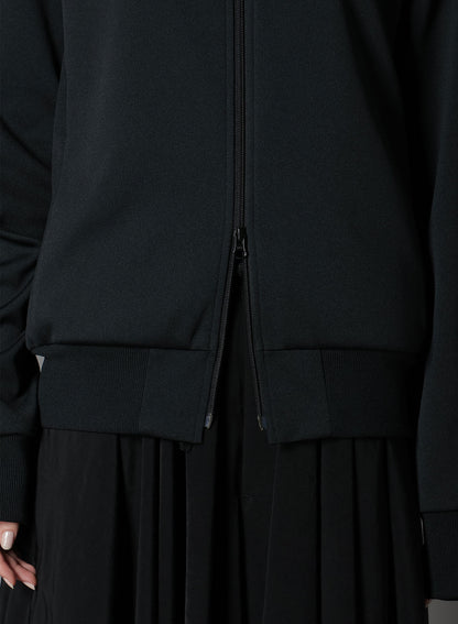 POLYESTER SMOOTH HOODED TRACK JACKET