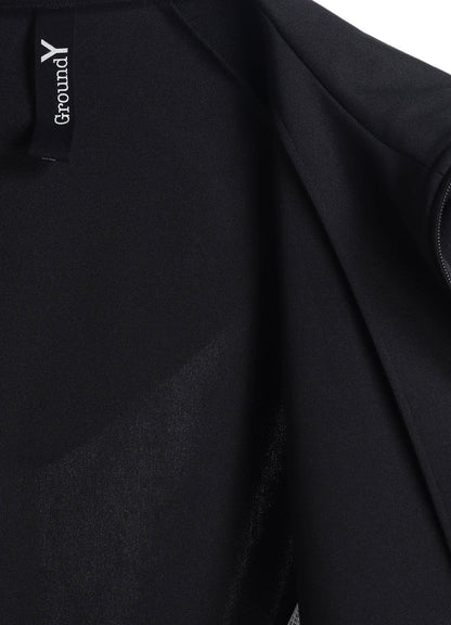 POLYESTER SMOOTH HOODED TRACK JACKET