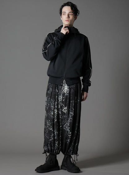 POLYESTER SMOOTH HOODED TRACK JACKET