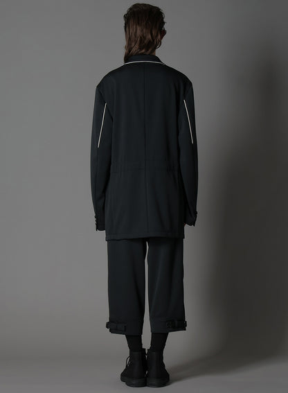 POLYESTER SMOOTH COLLAR PIPING JACKET