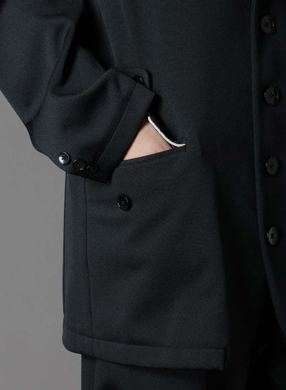 POLYESTER SMOOTH COLLAR PIPING JACKET