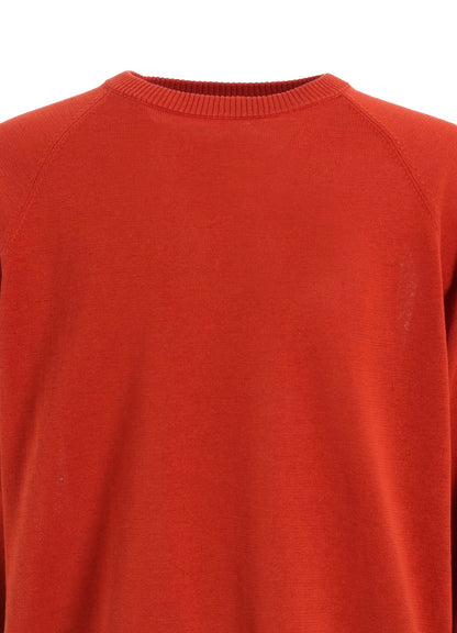 GIMA COTTON CREW NECK BACK HEM LONG KNIT
