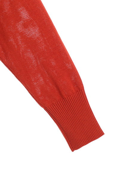 GIMA COTTON CREW NECK BACK HEM LONG KNIT