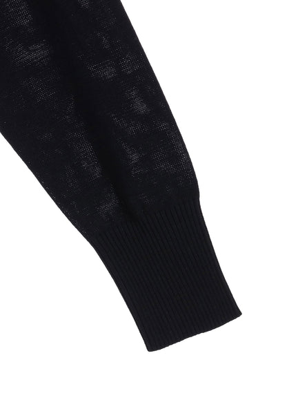 GIMA COTTON CREW NECK BACK HEM LONG KNIT