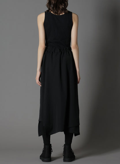 WOOL GABARDINE CIRCLE CROTCH PANTS