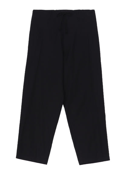 COTTON TWILL WAIST DRAWSTRING PANTS