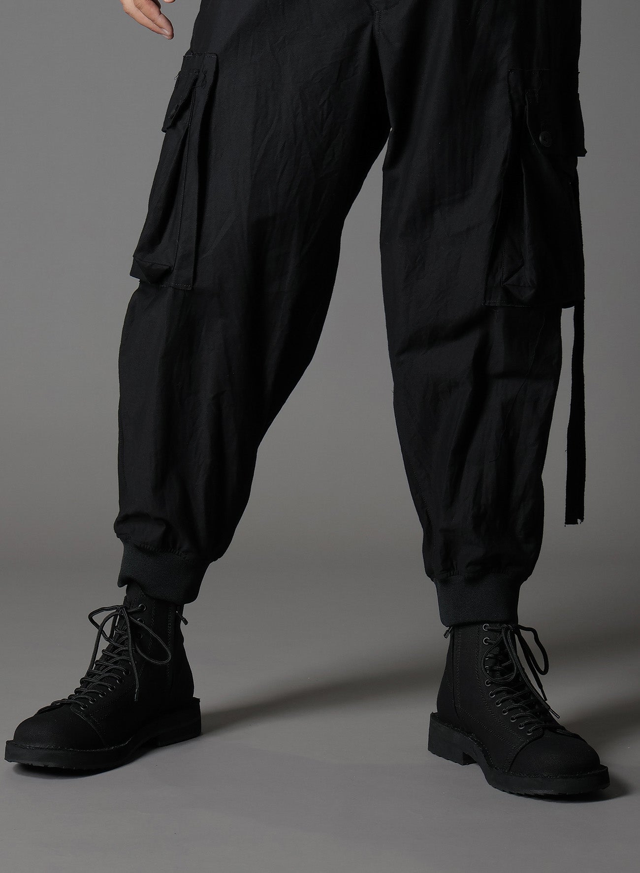 COTTON TWILL STANDARD RIBBED HEM CARGO