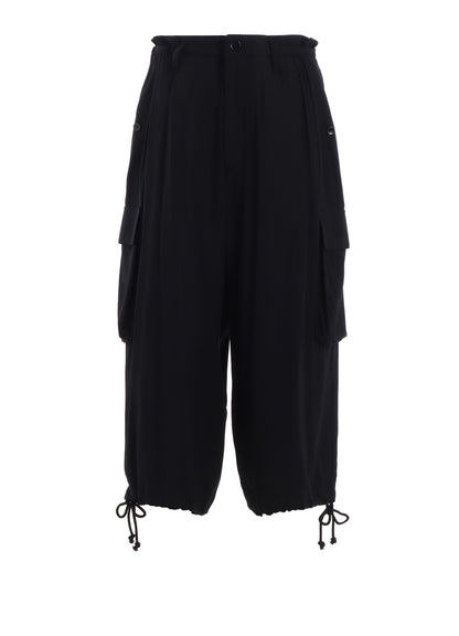 RAYON TWILL 3D HALF POCKET PANTS