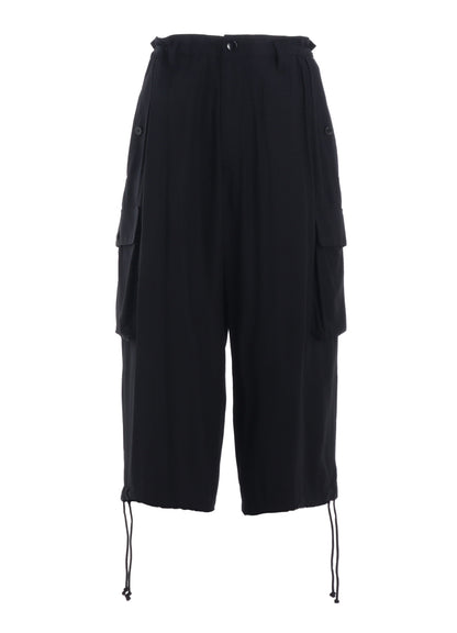 RAYON TWILL 3D HALF POCKET PANTS