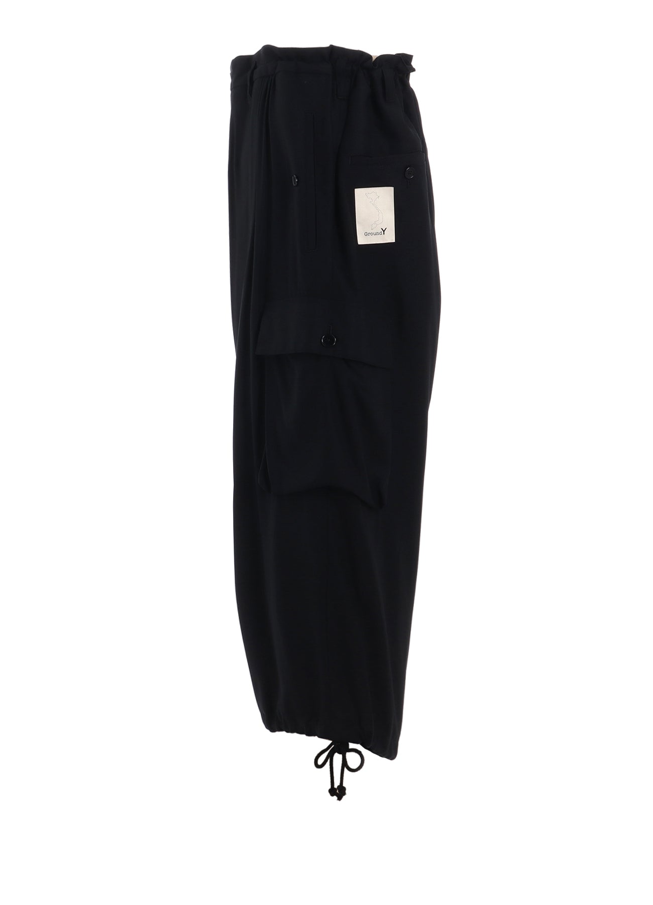 RAYON TWILL 3D HALF POCKET PANTS