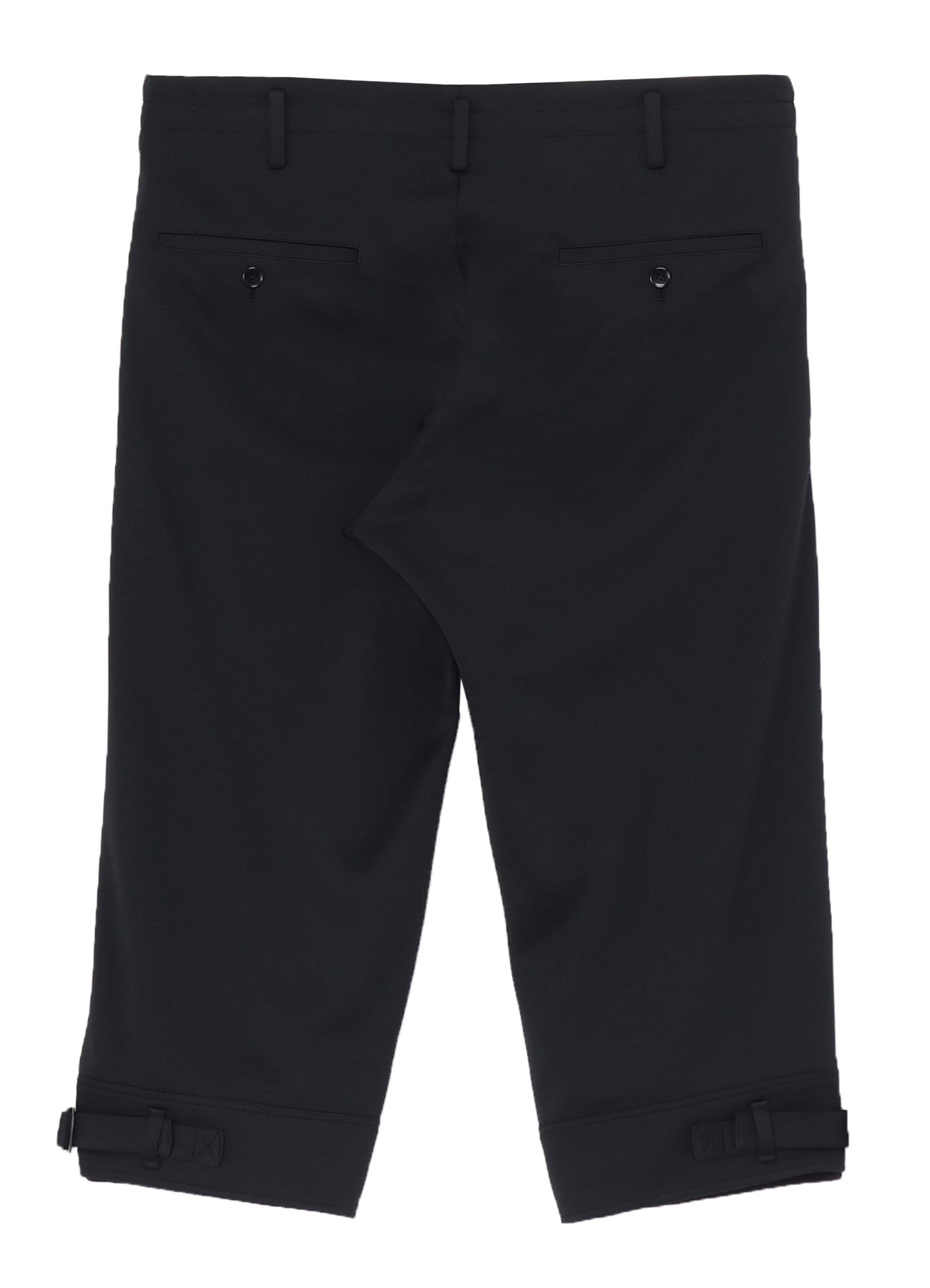POLYESTER SMOOTH HEM BELT PANTS