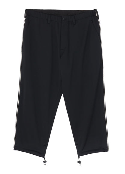 POLYESTER SMOOTH PIPING WIDE PANTS