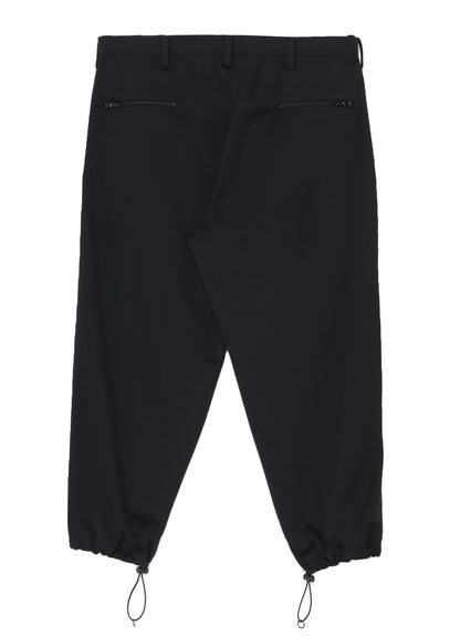 POLYESTER SMOOTH PIPING WIDE PANTS