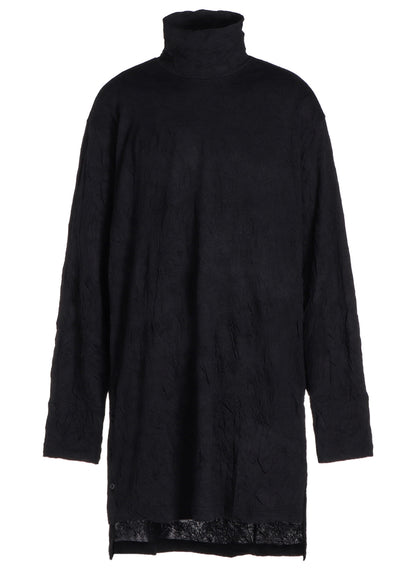 CATCH WASHER RIGHT BUTTON-OPENING BIG TURTLENECK
