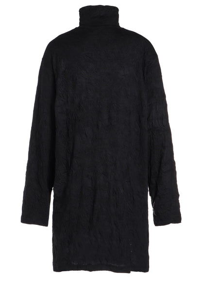 CATCH WASHER RIGHT BUTTON-OPENING BIG TURTLENECK