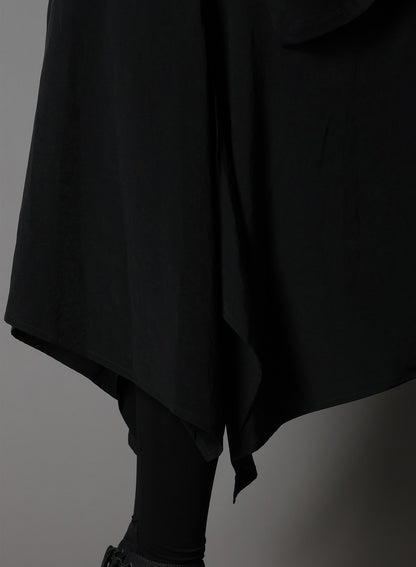 SILICON JERSEY+ CREPE DE CHINE DOCKING T-DRESS