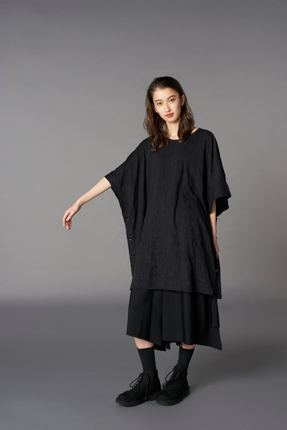 CATCH WASHER BIG T WITH SIDE BUTTONS T-SHIRT