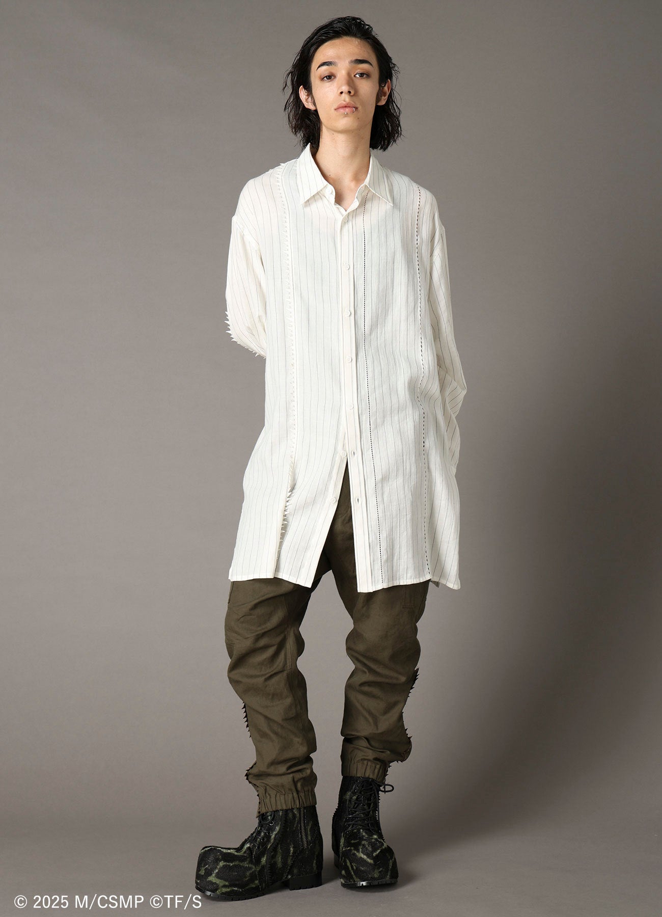 【Pre-Order】Ground Y×CHAINSAW MAN Collaborate Collection CHAINSAW STRIPE SHIRT