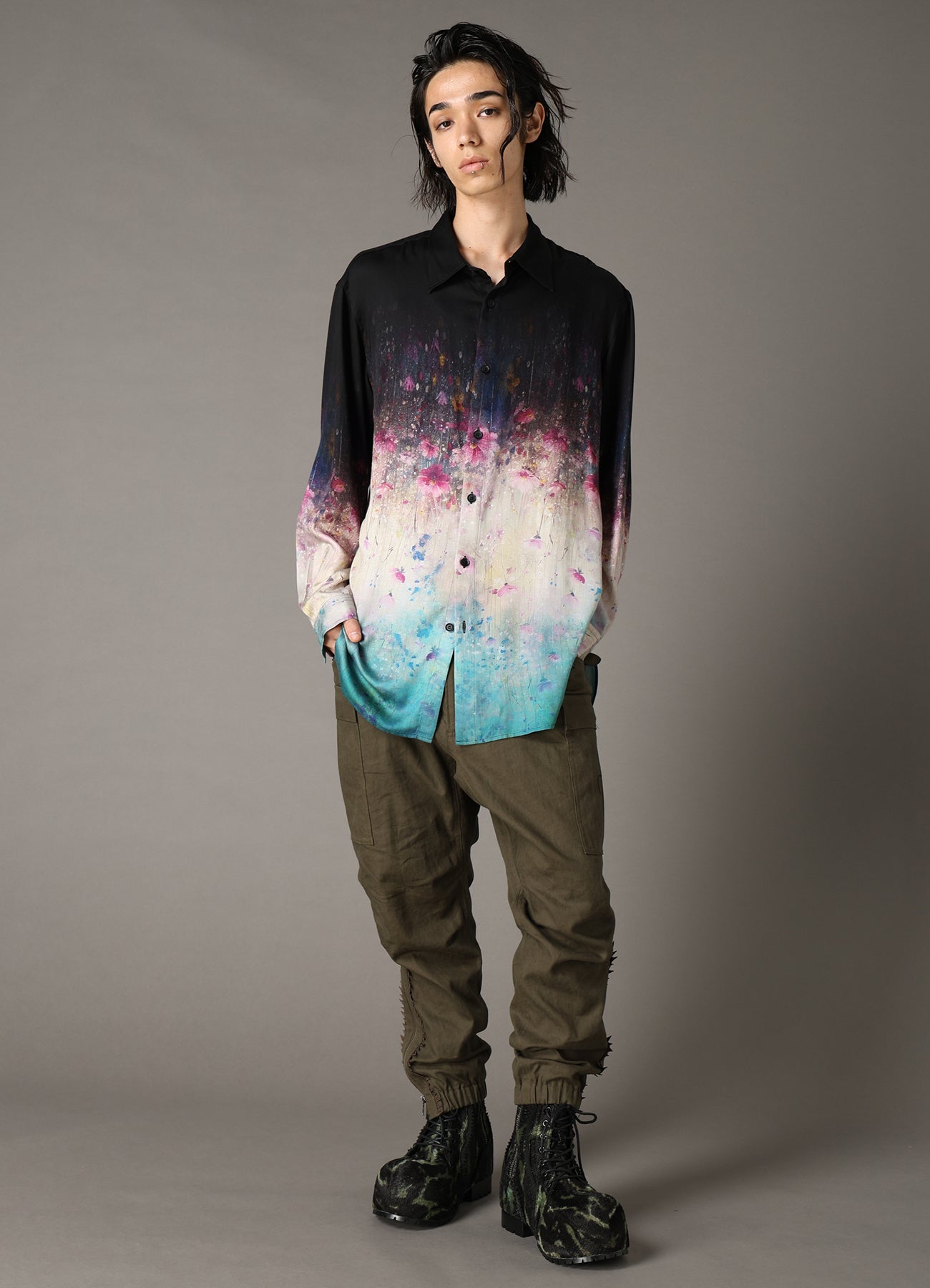 【Pre-Order】Ground Y×CHAINSAW MAN Collaborate Collection FLOWER GRAPHIC SHIRT