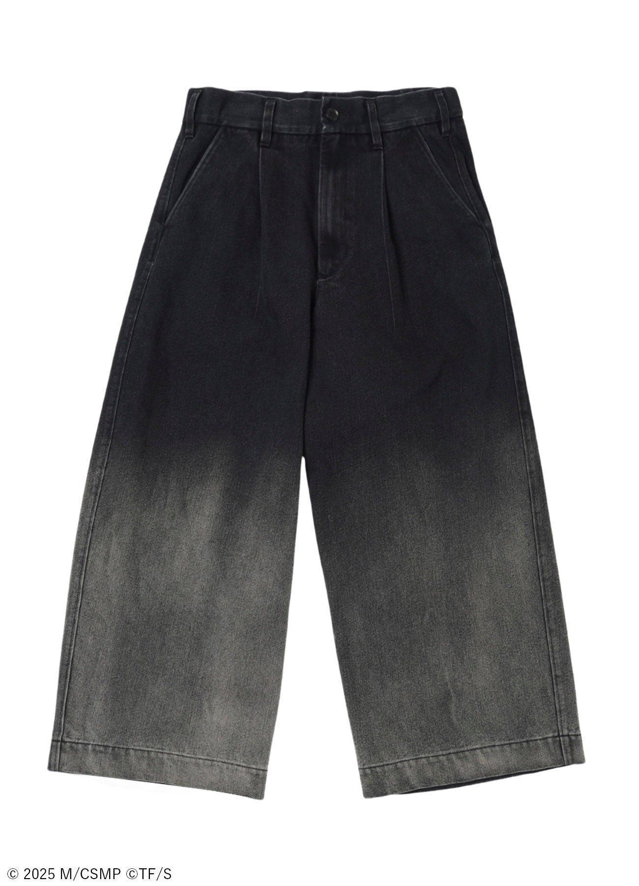 【Pre-Order】Ground Y×CHAINSAW MANCollaborate Collection BLEACH WASH CHAINSAW PANTS