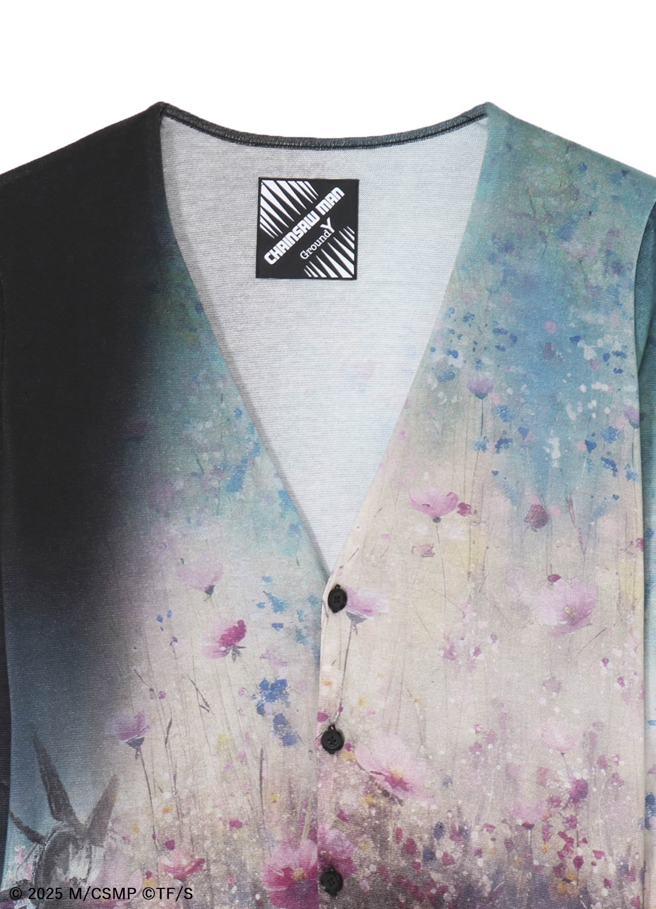 【Pre-Order】Ground Y×CHAINSAW MAN Collaborate Collection FLOWER GRAPHIC CARDIGAN【Shipping sequentially from late February 2026】