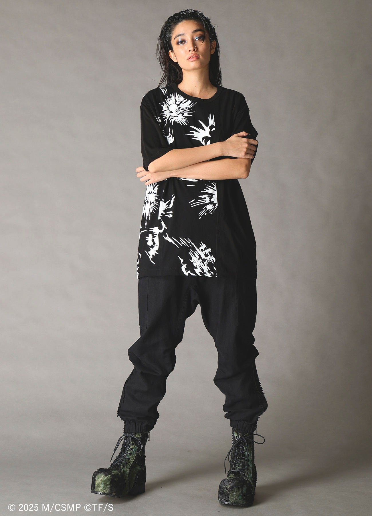 【Pre-Order】Ground Y×CHAINSAW MAN Collaborate Collection EXPLOSION GRAPHIC T-SHIRT