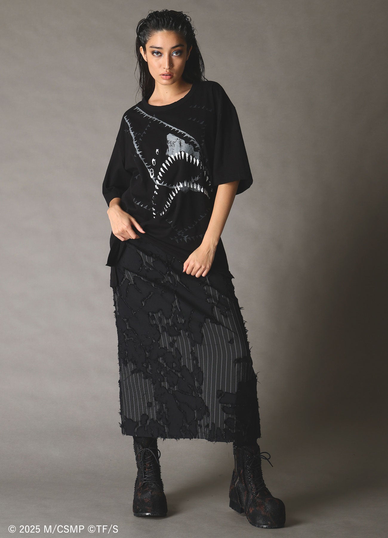 【Pre-Order】Ground Y×CHAINSAW MAN Collaborate Collection BEAM T-SHIRT【Shipping sequentially from late February 2026】