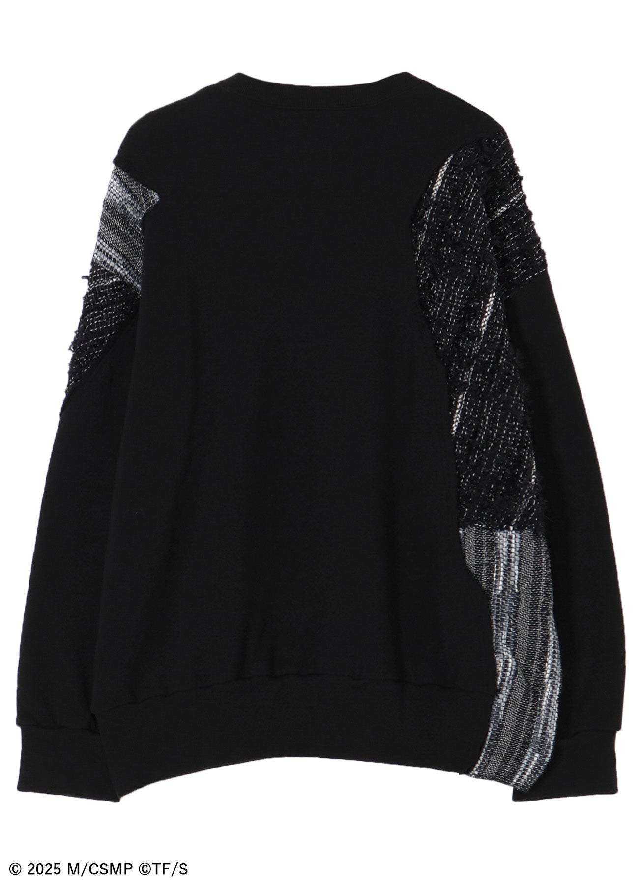 【Pre-Order】Ground Y×CHAINSAW MAN Collaborate Collection CHAINSAW TWEED ROUND NECK SWEATSHIRT