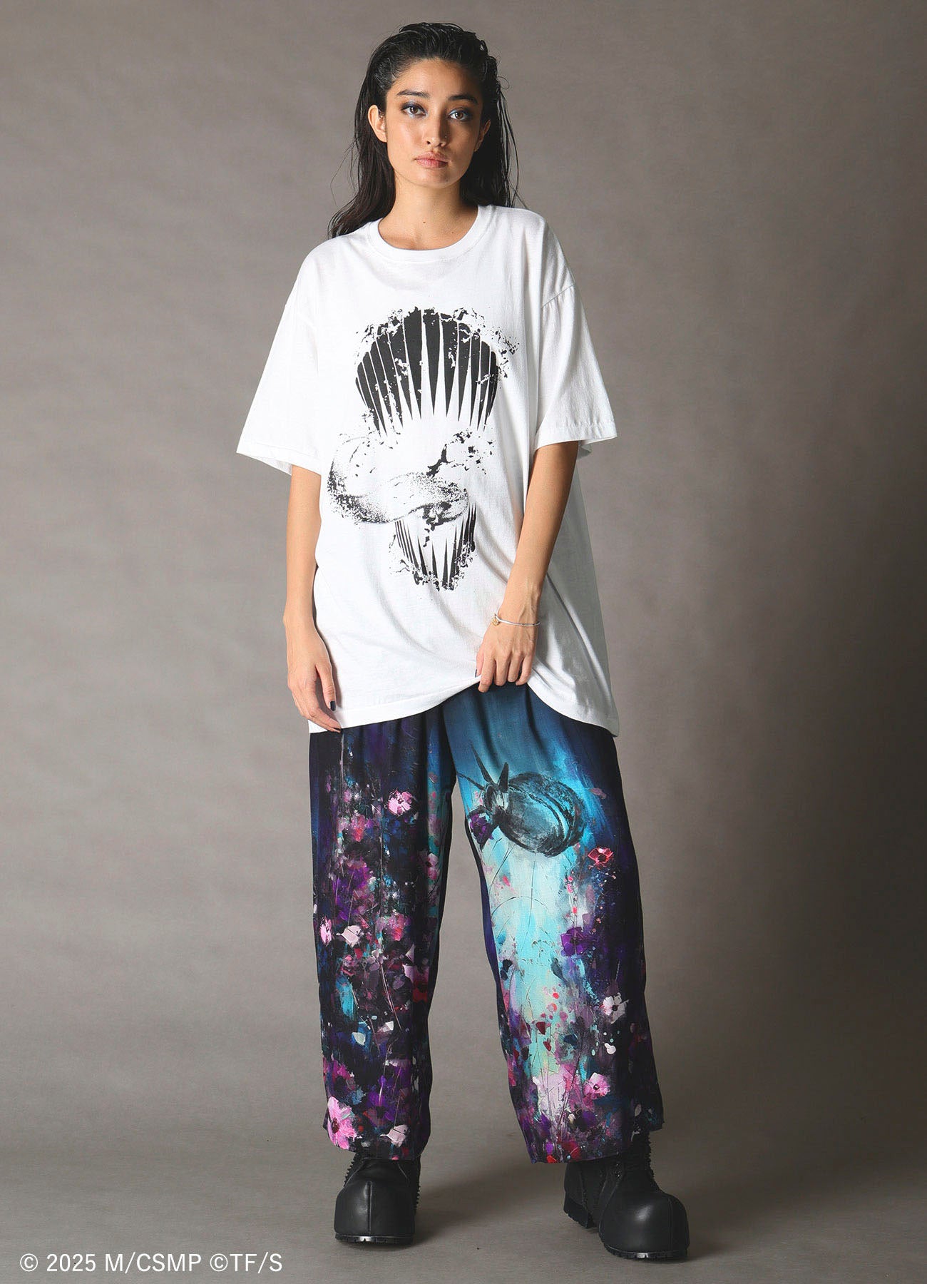 【Pre-Order】Ground Y×CHAINSAW MAN Collaborate Collection CHAINSAW MAN TEETH T-SHIRT