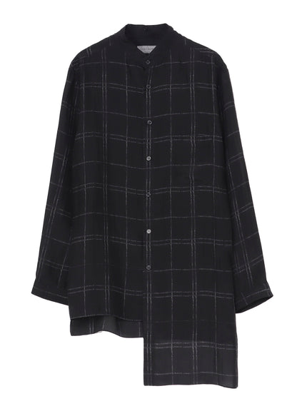 【PIECE UNIQUE/AOYAMA】4 PLAID UNBALANCED BLOUSE