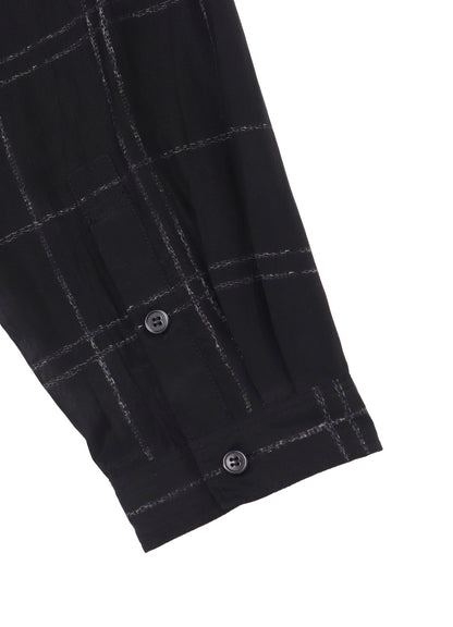 【PIECE UNIQUE/AOYAMA】4 PLAID UNBALANCED BLOUSE