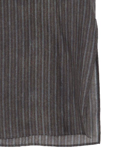 【PIECE UNIQUE/THE SHOP】INK DYED ST PATTERN BUTTON COLLAR BLOUSE