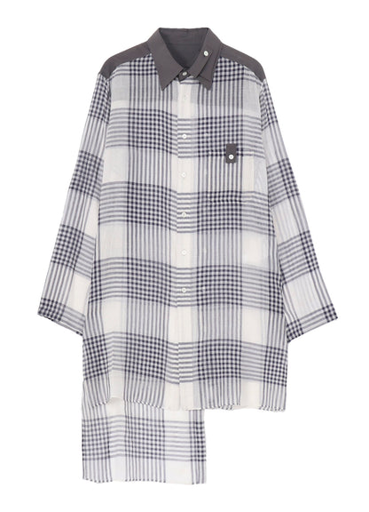 【PIECE UNIQUE/AOYAMA】HAND-WOVEN CARDIGAN SPARE COLLAR BLOUSE