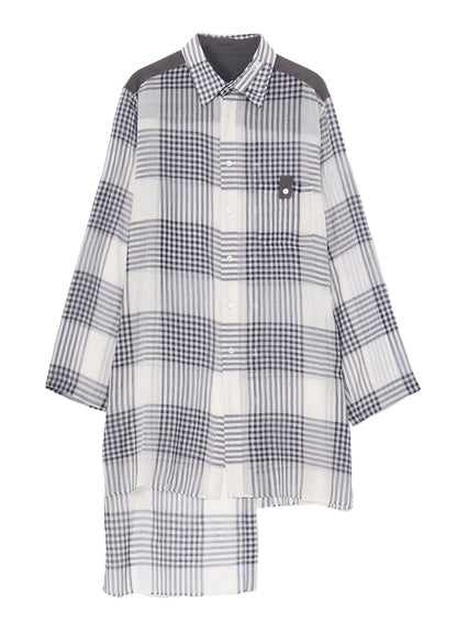 【PIECE UNIQUE/AOYAMA】HAND-WOVEN CARDIGAN SPARE COLLAR BLOUSE