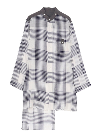 【PIECE UNIQUE/AOYAMA】HAND-WOVEN CARDIGAN SPARE COLLAR BLOUSE