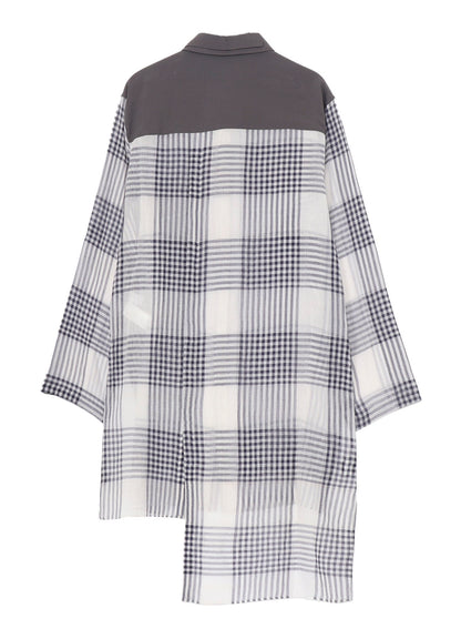 【PIECE UNIQUE/AOYAMA】HAND-WOVEN CARDIGAN SPARE COLLAR BLOUSE