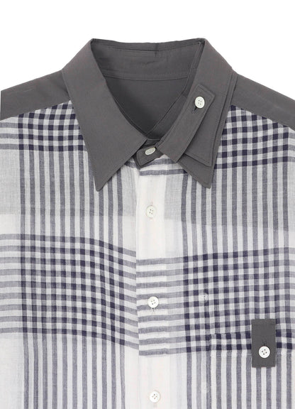 【PIECE UNIQUE/AOYAMA】HAND-WOVEN CARDIGAN SPARE COLLAR BLOUSE