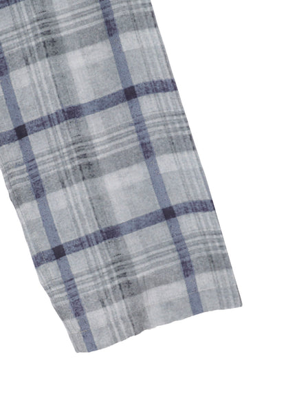 【PIECE UNIQUE/THE SHOP】GRAY PLAID SPARE COLLAR BLOUSE