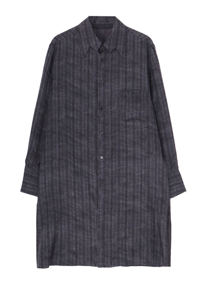 【PIECE UNIQUE/THE SHOP】BLACK DYED ST PATTERN BLOUSE