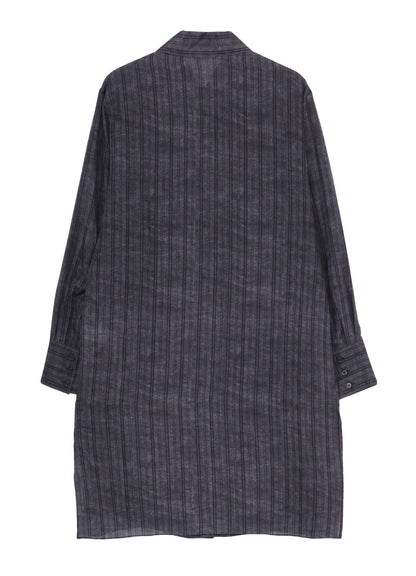 【PIECE UNIQUE/THE SHOP】BLACK DYED ST PATTERN BLOUSE