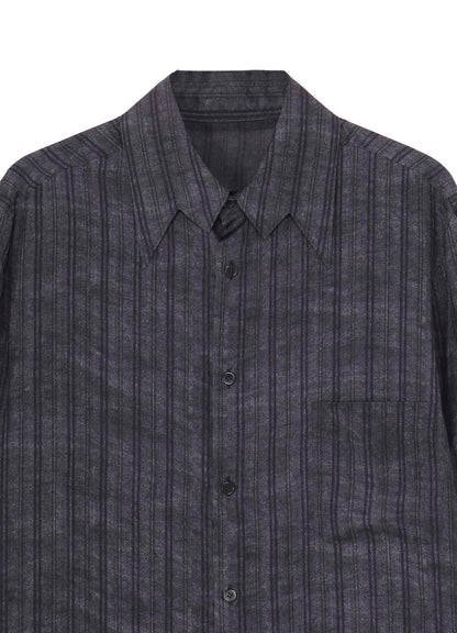 【PIECE UNIQUE/THE SHOP】BLACK DYED ST PATTERN BLOUSE