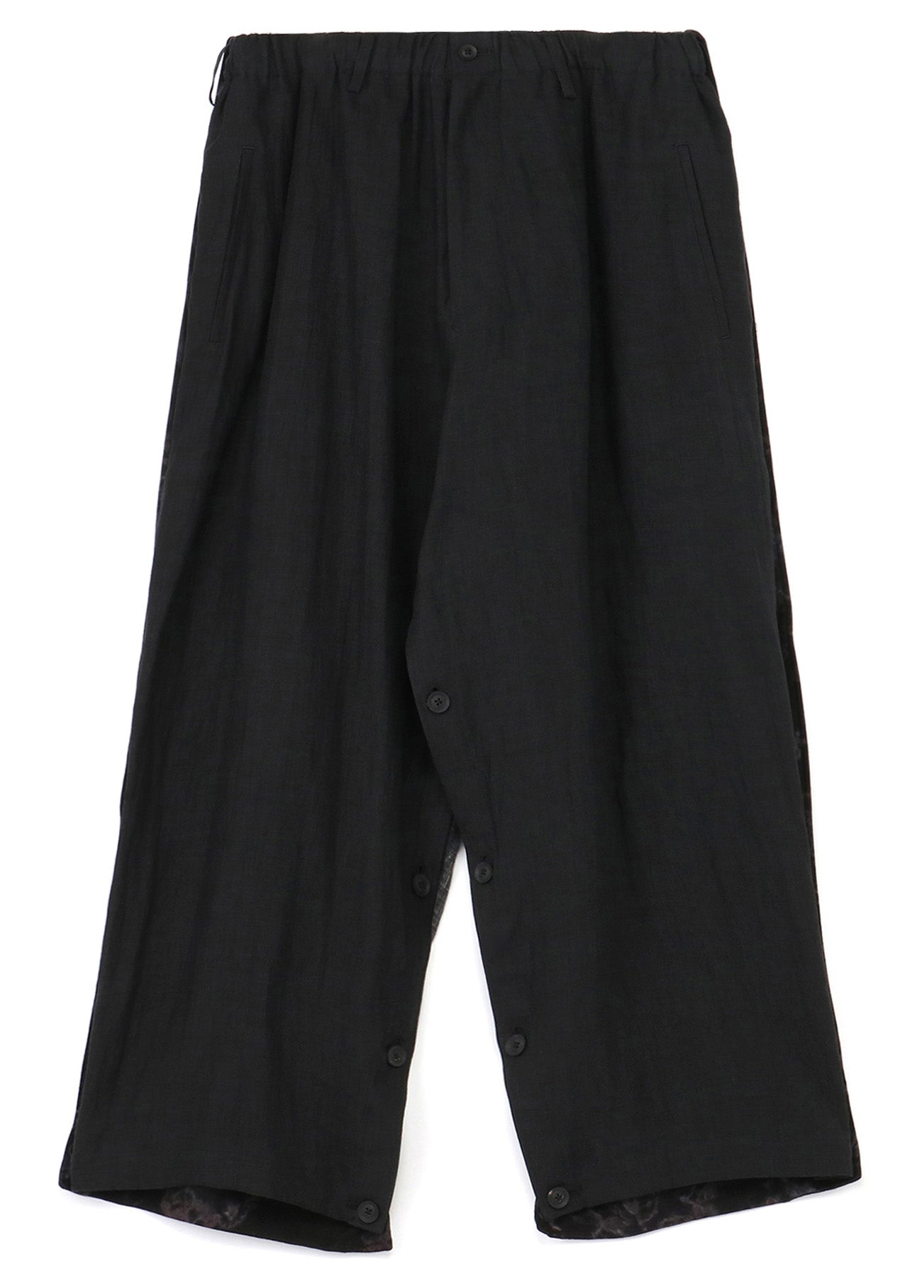 LINEN 12 EYE PRINT+RAYON GAUZE COVER PANTS